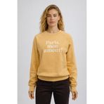 VENA Kadın Mon Amour Baskılı Sweatshirt %100 Pamuk - Sarı