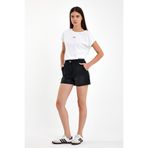 VENA Kadın Norah Black Beli Lastikli Jean Şort %100 Pamuk - Black