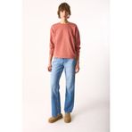 VENA Kadın Rhona Bisiklet Yaka Regular Fit 3 İplik Sweatshirt %100 Pamuk - Gülkurusu