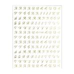 Venalisa Harf Tırnak Sticker Nail Art Tırnak Süsleme Etiket JO-1141