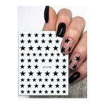 Venalisa Siyah Yıldız Tırnak Sticker Nail Art Tırnak Süsleme Etiket JO-2199