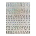 Venalisa Tırnak Sticker Nail Art Süsleme Etiket Gümüş Harf Sticker