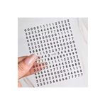 Venalisa Tırnak Sticker Nail Art Süsleme Etiket Numara Rakam Sayı Sticker Siyah Renk