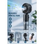 Venandin Boyun Askılı Su Buharlı Mini Fan – 4 Kademeli Şarjlı Taşınabilir Vantilatör