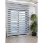 Venassa Bambu Zebra Stor Perde - 220 x 250 cm - Gri