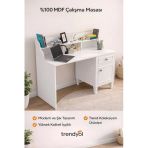 Venatto Madrid Ders Çalışma Masası (%100Mdf) Beyaz