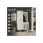 Venatto Paris Hasırlı Portmanto/Vestiyer/Ayakkabılık (%100Mdf) Beyaz