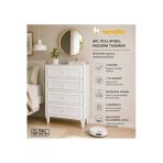 Venatto Romantic 4 Çek,Avangart,Beyaz Şifonyer(%100Mdf) Beyaz