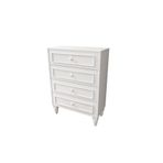 VENATTO Romantic 4 Çek,avangart,beyaz Şifonyer(%100MDF)