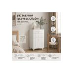 Venatto Romantic Şifonyer(%100Mdf)Soft Beyaz Soft Lake Beyaz