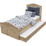 Venatto Romantic Wood Yavrulu KARYOLA(%100MDF) - Meşe - 100 x 200 cm