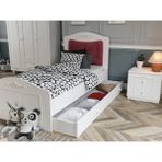 Venatto Romantik Yavrulu KARYOLA(%100MDF) - 90 x 190 cm - Beyaz