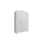 Venatto Sandy 3 Kapaklı, 2 Çekmeceli Dolap/Gardırop (%100Mdf) Soft Mat Beyaz