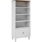 Venatto Smart KİTAPLIK(%100MDF) - Beyaz - Meşe