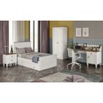 Venatto Smart M Genç Odası TAKIMI(%100MDF) - Beyaz - Meşe
