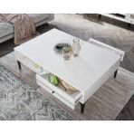 Venatto Trio White Orta Sehpa - BEYAZ