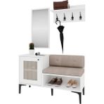 Venatto Trio Whitee PORTMANTO(%100MDF) - 010 - Beyaz
