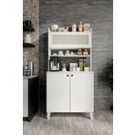 VENATTO Truva hasırlı kahve köşesi,erzak dolabı,kiler dolabı çok amaçlı mutfak dolabı(%100mdf)