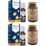 Venatura D3K2 20 Ml Damla(Vitamin D 25 Mg-Vitamin K 20 Mg)*2 Adet+Solgar D3 1000 Iu 100 Softgel Kapsül*2 Adet