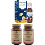 Venatura D3K2 20 Ml Damla(Vitamin D 25 Mg-Vitamin K 20 Mg)+Solgar D3 1000 Iu 100 Softgel Kapsül*2 Adet