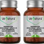 Venatura Magnezyum Bisglisinat Sitrat P-5-P Vitamin B6 2x60 Kapsül