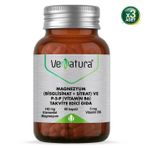 Venatura Magnezyum Bisglisinat Sitrat ve P-5-P Vitamin B6 60 Kapsül 3'lü