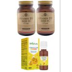 Venatura Vitamin D3 1000 Iu Sprey 20 Ml+ Solgar Astragalus Root Extract 60 Kapsül+ Solgar Vitamin D3 1000Iu 100 Kapsül 2Li