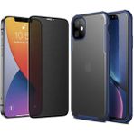 Vendas Apple iPhone 11 Kılıf Zore Volks Kapak + Hayalet Ekran Koruyucu - Lacivert