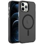 Vendas iPhone 12 Pro Cro Serisi Buzlu Transparan Magsafe Şarj Özellikli Sert Cep Telefonu Kılıfı