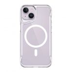 Vendas iPhone 14 Plus Door Serisi Magsafe Destekli Darbe Direçli Elektroplated Şeffaf T-Max Cep Telefonu Kılıfı