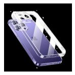 Vendas iPhone 14 Pro Uyumlu Vasif Serisi Glitter Elektroplated Şeffaf Sert PC Kılıf