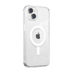 Vendas iPhone 15 Plus Uyumlu Embos Serisi Magsafe Şarj Özellikli Şeffaf Sert PC Kılıf