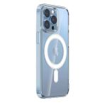 Vendas iPhone 15 Pro Embos Serisi Magsafe Şarj Özellikli Şeffaf Sert Silikon Cep Telefonu Kılıfı