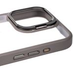 Vendas iPhone 15 Pro Max Klon Serisi Kamera Lens Korumalı Standlı Sert PC Cep Telefonu Kılıfı
