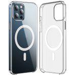 Vendas iPhone 15 Pro Orjin Serisi Wireless Şarj Destekli Sararma Yapmayan Sert PC Şeffaf Cep Telefonu Kılıfı