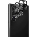 Vendas Samsung S22 Ultra Tam Uyumlu 3D Kamera Lens Koruyucu - Siyah - Galaxy S22 Ultra