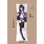 Vendini Çift Yön Baskılı Fantastik Anime Dakimakura Sarılma Yastık Kılıfı - Ekru - 43 x 135 cm