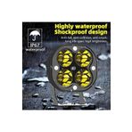 Vendortuning Offroad Sis Lambası 4 Led 20W Cree Sarı Led Motorsiklet Uyumlu İkili Set