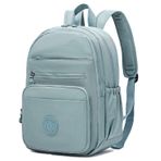 Vendra Moka Kadınlar ve Erkekler için Su Geçirmez 13 inç Laptop Sırt Çantası Çanta, Seyahat Sırt Çantası Yürüyüş, Açık Mavi, 9.8" L x 6" W x 13.8" H, Seyahat Sırt Çantaları