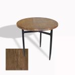 Venedik Masa Yuvarlak Çap 70 Esb (Werzalit, Wermodin Veya Allzalit Tabla) - Rustic Dark