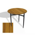 Venedik Masa Yuvarlak Çap 80 Esb (Werzalit, Wermodin Veya Allzalit Tabla) - Real Teak