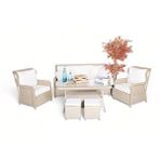 Venedik Rattan Hardal Oturma Grubu