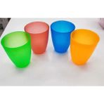Venedik Renkli Bardak 4 Adet-Magic Desing Tasarım Sert Plastik Koku Yapmaz - Kırmızı - Mavi - Yeşil - 1 Adet