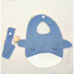 Venedy's Blue Whale Mama Önlüğü Seti Mavi