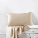 Venera %100 İpek Yastık Kılıfı- Karamel - Pure Silk Pillowcase - Bej - 50x70