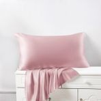 Venera Saf Ipek Yastık Kılıfı - Pure Silk Pillowcase - 50x70 - Pembe