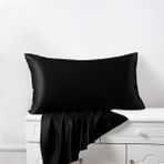 Venera Saf Ipek Yastık Kılıfı - Pure Silk Pillowcase - 50x70 - Siyah
