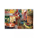 Venetian Cafe Temalı 2000 Parça Büyüleyici Puzzle Seti, Zihin Geliştirici Aktivite