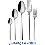 Venetto 30 Parça Çelik Çatal Kaşık Takımı - Gümüş