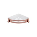 Venezia Paslanmaz Çelik Köşe Banyo rafı Sky ROSE GOLD ( bakır renk ) Şampuanlık 22 cm * 22 cm